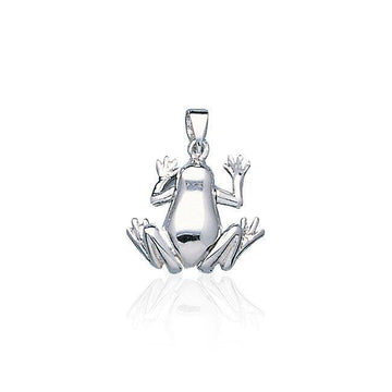 Smooth Frog Silver Pendant TP2524 - Jewelry